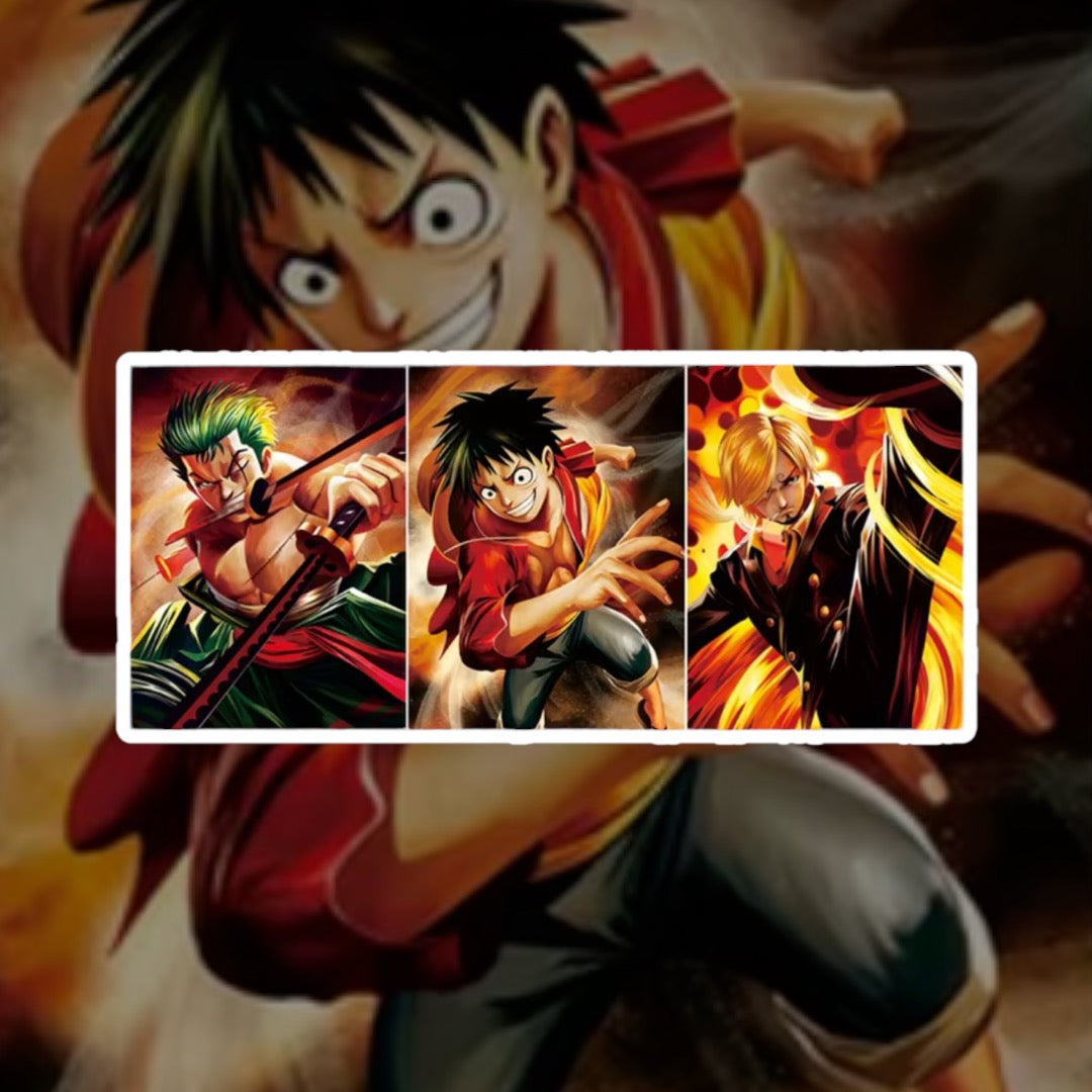 One piece Zoro Luffy Sabo 3D Lenticular Poster