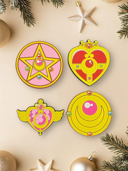 Sailor Moon Brooch Coasters