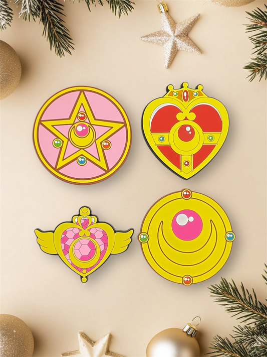 Sailor Moon Brooch Coasters
