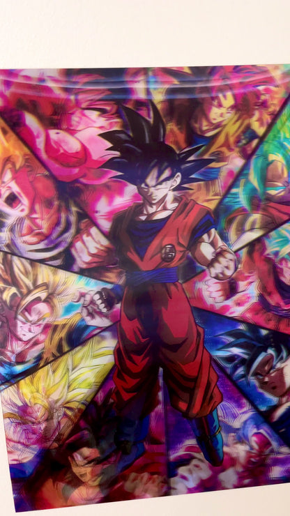 Goku & Bardock 3D Lenticular Poster