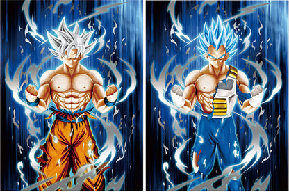 Goku and Vegeta 3D Lenticular Poster
